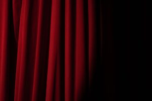 Czerwona kurtyna teatralna